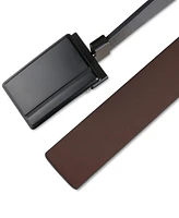 Alfani Men's Reversible Compression Buckle Belt, Created for Macy's
