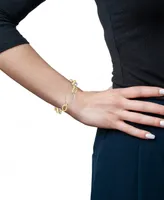 Wrapped in Love Diamond Oval Link Bracelet (1 ct. t.w.) in 14k Gold-Plated Sterling Silver, Created for Macy's