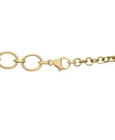 Wrapped in Love Diamond Oval Link 20" Lariat Necklace (1 ct. t.w.) in 14k Gold-Plated Sterling Silver, Created for Macy's