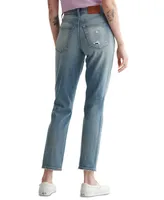 Lucky Brand Drew Distressed High-Rise Mom Jeans