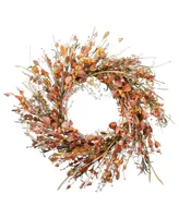 National Tree Company 22" Autumn Wild Flowers Wreath