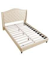 Myrick Upholstered Tufted Platform Bed