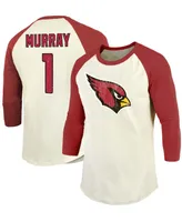 Men's Kyler Murray Cream, Cardinal Arizona Cardinals Vintage-like Inspired Player Name Number Raglan 3/4 Sleeve T-shirt