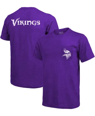 Minnesota Vikings Tri-Blend Pocket T-shirt - Heathered Purple
