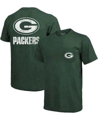 Green Bay Packers Tri-Blend Pocket T-shirt - Heathered
