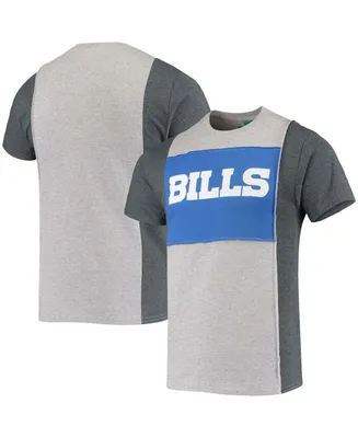 Men's Heathered Gray Buffalo Bills Split T-shirt