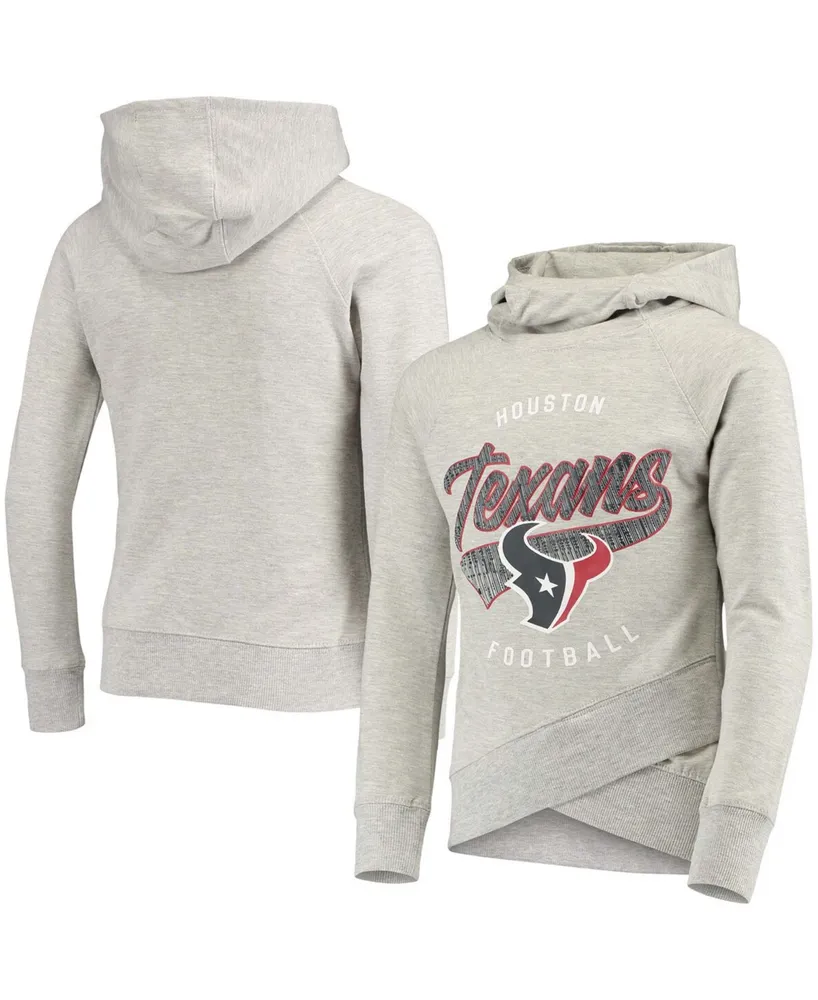 NFL Houston Texans Girls' Crop Hooded Sweatshirt - XL