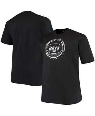 Men's Big and Tall Black New York Jets Color Pop T-shirt