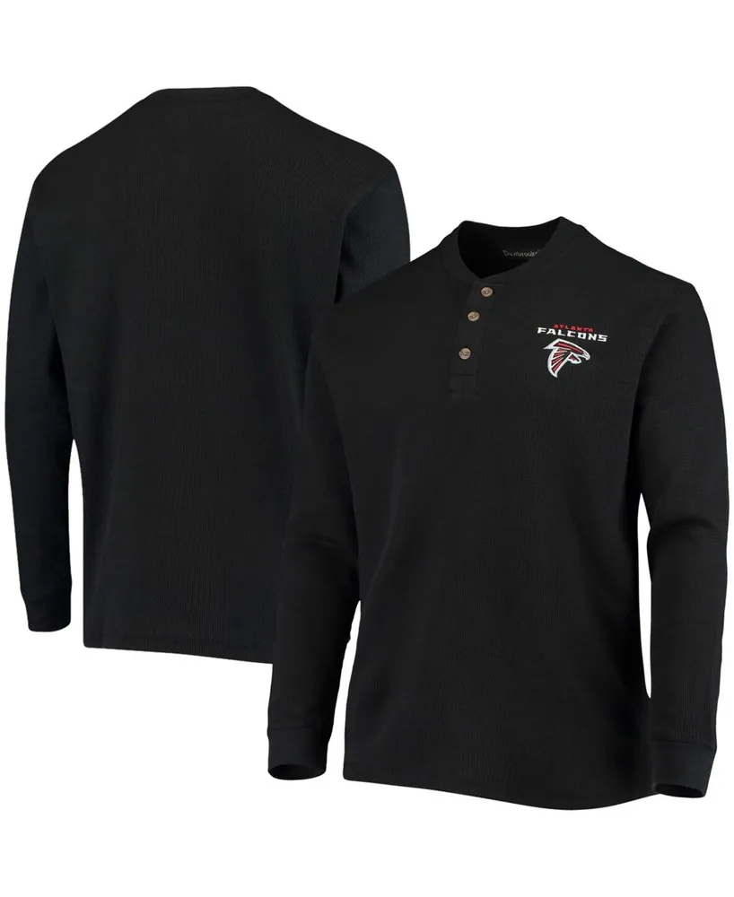 Men's Black Atlanta Falcons Maverick Thermal Henley Long Sleeve T-shirt