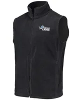 Men's Gray Detroit Lions Houston Fleece Full-Zip Vest