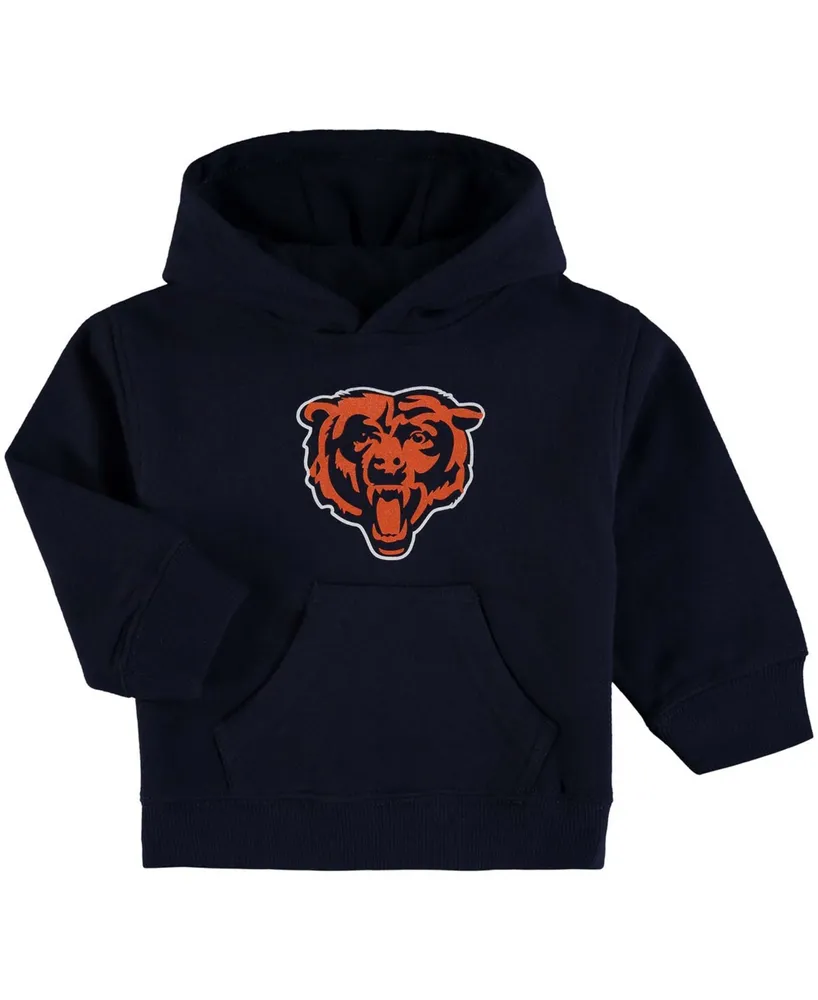 Youth Navy Chicago Bears Logo Pullover Hoodie