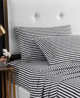 Betsey Johnson Sketchy Stripe Cotton Percale Piece Sheet Set