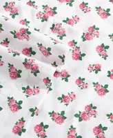 Betsey Johnson Teeny Tiny Roses Cotton Percale Piece Sheet Set