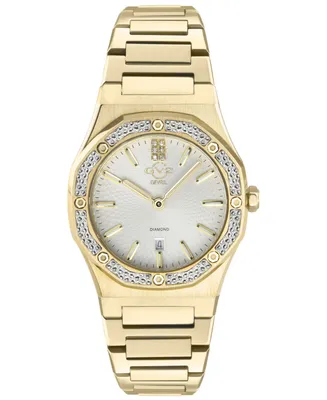 GV2 Women's Palmanova Gold-Tone Ion Plating Swiss Quartz Bracelet Watch 33mm - Gold