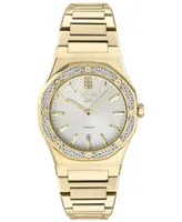 GV2 Women's Palmanova Gold-Tone Ion Plating Swiss Quartz Bracelet Watch 33mm