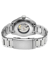 Gevril Men's Yorkville Silver-Tone Stainless Steel Swiss Automatic Bracelet Watch 43mm