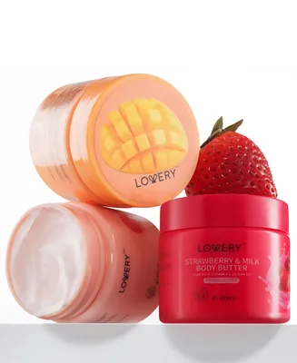 Lovery Pink Grapefruit, Mango, Strawberry Scented Whipped Body Butter, 3