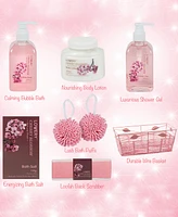 Lovery Home Spa Body Care Gift Set in Cherry Blossom, 7 Piece