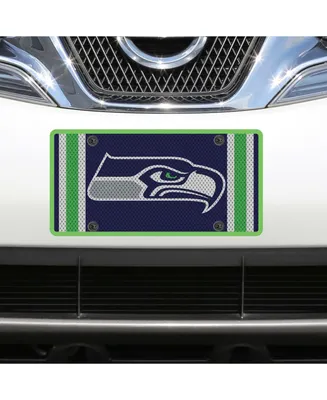 Multi Seattle Seahawks Jersey Acrylic Cut License Plate