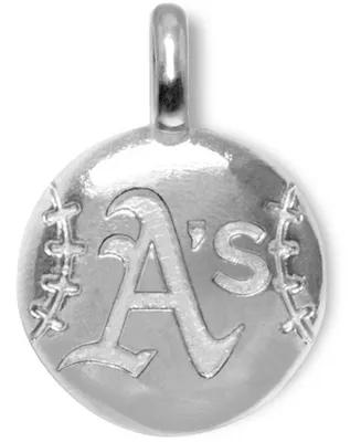 Women's Oakland Athletics Sterling Silver-Tone Disc Charm