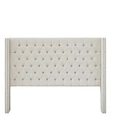 Madison Park Amelia Fabric Tufted Queen Headboard