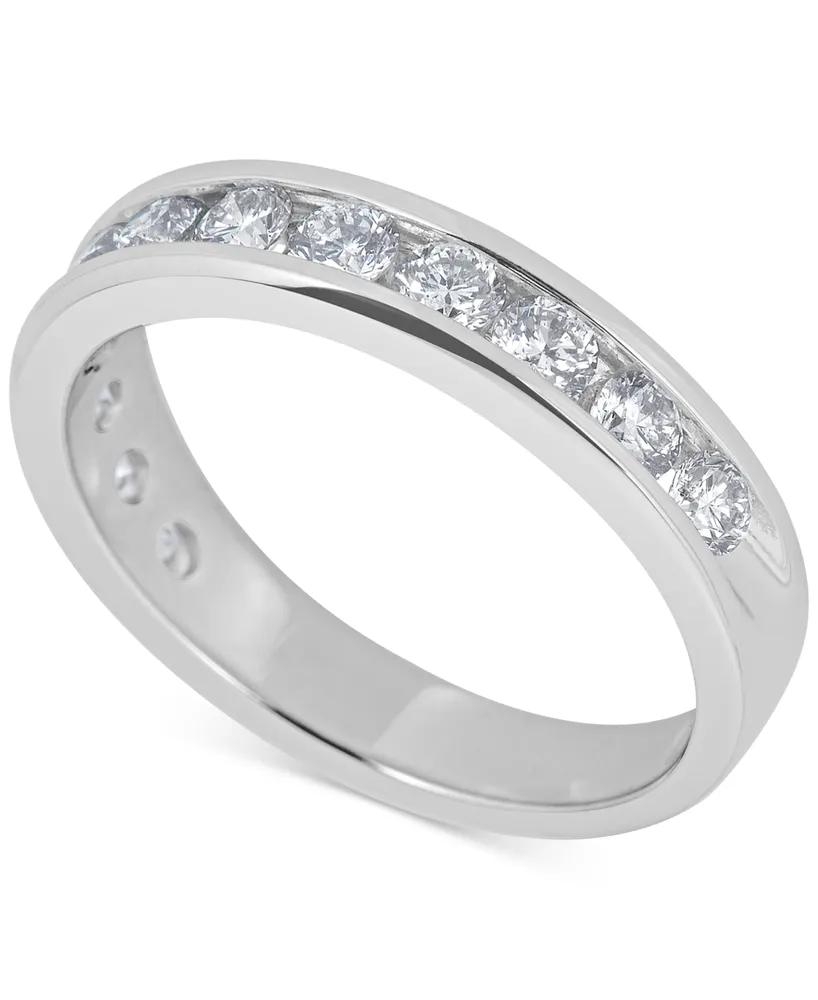 Arabella Sterling Silver Ring Set, Cubic Zirconia Bridal Ring and Band Set  (8 ct. t.w.) - Macy's
