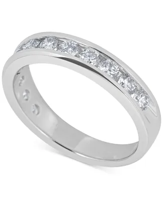 Diamond Channel-Set Band (3/4 ct. t.w.) in 14k White or Yellow Gold