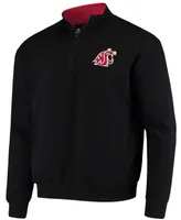 Men's Black Washington State Cougars Tortugas Logo Quarter-Zip Jacket