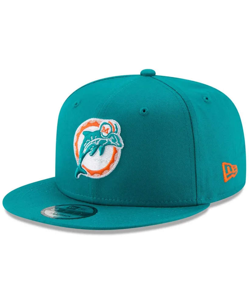 New Era Men's Miami Dolphins Throwback 9FIFTY Adjustable Snapback Cap