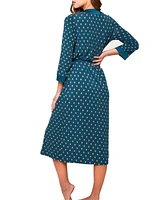 Women's Malachite Ultra Soft Midi Print Robe