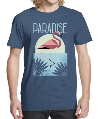 Men's Flamingo Palms Paradise Graphic T-shirt