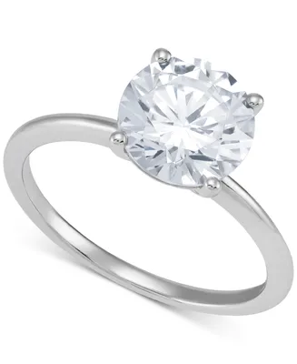 Grown With Love Igi Certified Lab Diamond Solitaire Engagement Ring (2 ct. t.w.) 14k White Gold