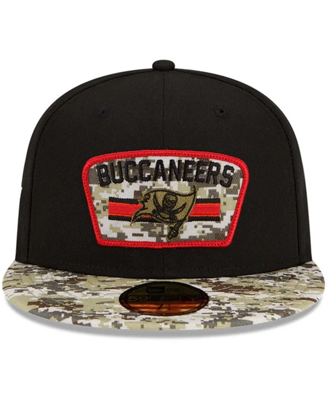 Youth New Era Black/Camo Tampa Bay Buccaneers 2022 Salute to Service 9FORTY Snapback Trucker Hat