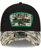 Men's Black-Camouflage Philadelphia Eagles 2021 Salute To Service Historic Logo 39THIRTY Flex Hat - Black