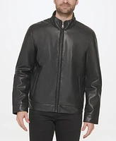 Cole Haan Men's Faux-Leather Motto Jacket