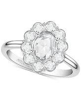 Art Carved Diamond Rose-Cut Oval Halo Engagement Ring (7/8 ct. t.w.) in 14k White, Yellow or Rose Gold