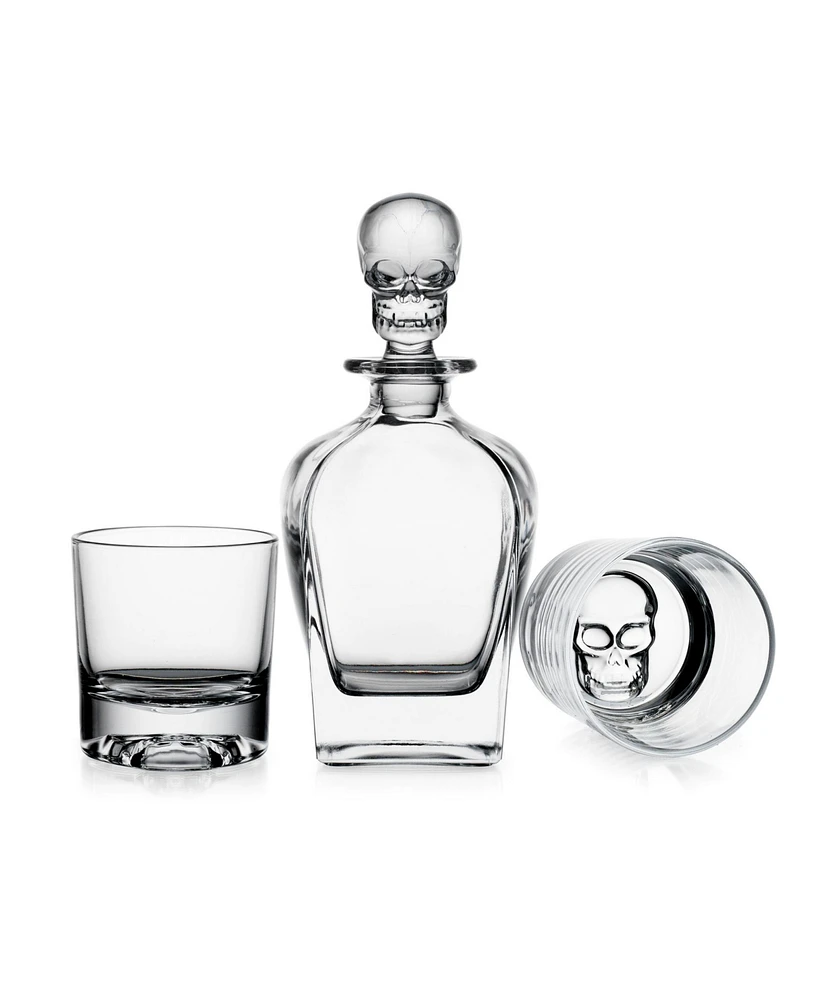 Godinger Skull 3-Piece Whiskey Set