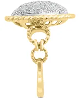 Effy Diamond Pave Heart Ring (3/4 ct. t.w.) in 14k Two-Tone Gold