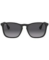Ray-Ban Unisex Low Bridge Fit Sunglasses, RB4187F Chris 54