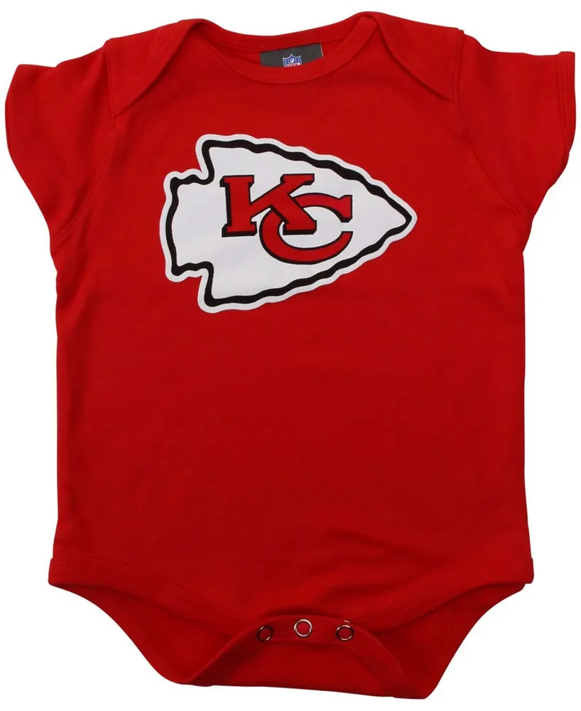 Newborn Red Kansas City Chiefs Team Logo Bodysuit