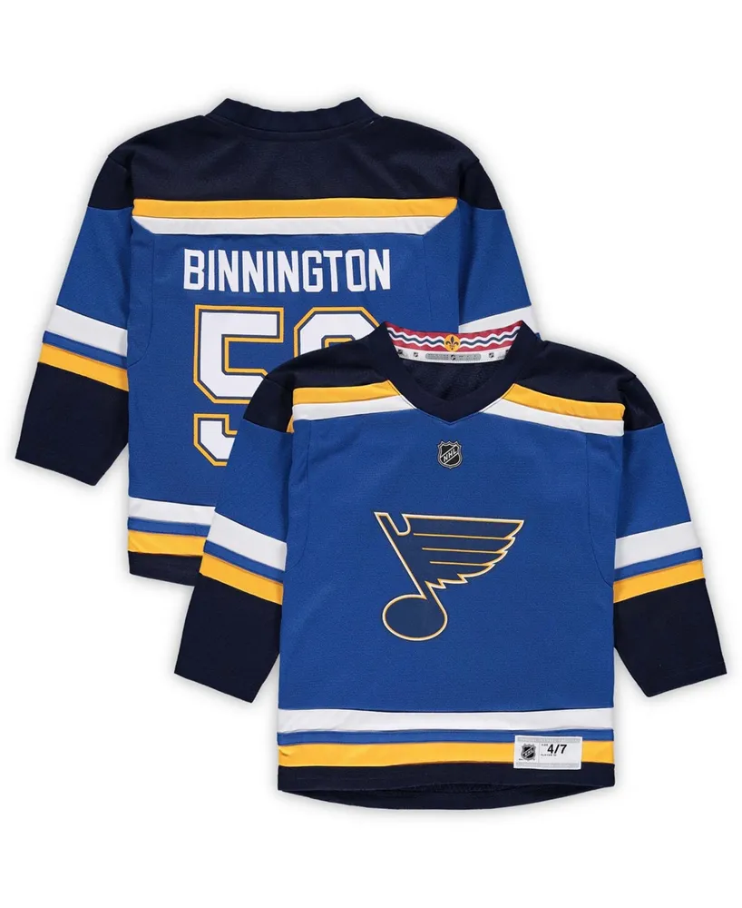 Preschool Jordan Binnington Blue St. Louis Blues Home Replica Player Jersey