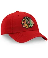 Men's Red Chicago Blackhawks Core Primary Logo Adjustable Hat