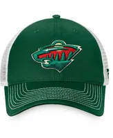 Men's Green Minnesota Wild Core Primary Logo Trucker Snapback Hat