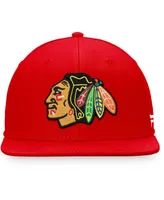 Men's Red Chicago Blackhawks Core Primary Logo Fitted Hat