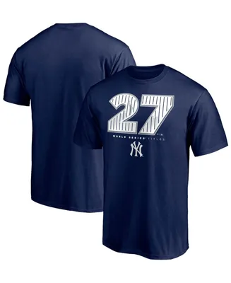 Men's Navy New York Yankees Hometown World Series Titles T-shirt