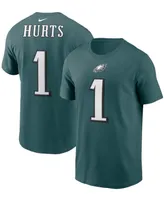 Men's Nike Jalen Hurts Midnight Green Philadelphia Eagles Player Name & Number T-shirt