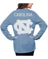 Women's Carolina Blue North Carolina Tar Heels The Big Shirt Oversized Long Sleeve T-shirt