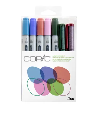 Art 101 Doodle and Color Art Set with 36 Pieces in A Colorful Carrying Case