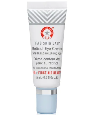 First Aid Beauty Fab Skin Lab Retinol Eye Cream With Triple Hyaluronic Acid, 0.5