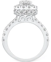 Diamond Halo Bridal Set (2-3/4 ct. t.w.) in 14k White Gold